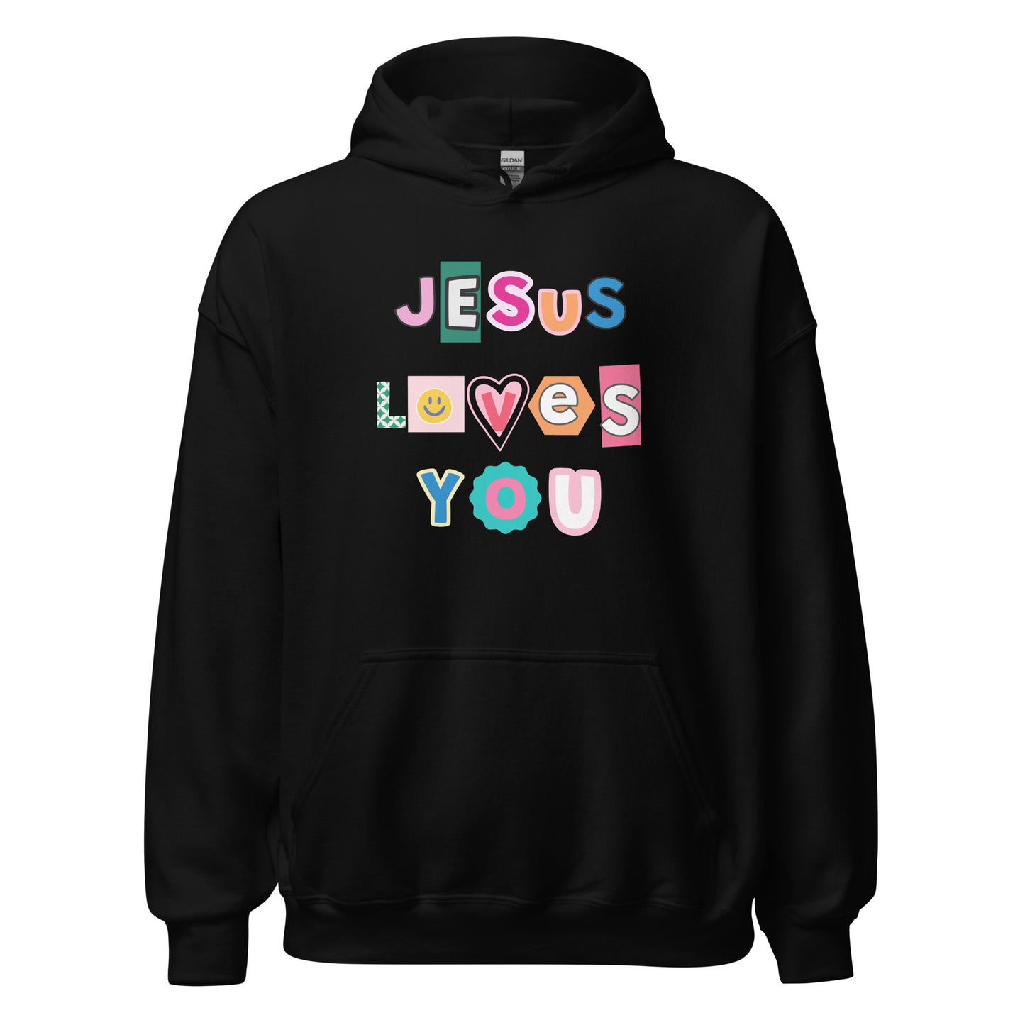 UNISEX HŪDIJS JESUS LOVES YOU