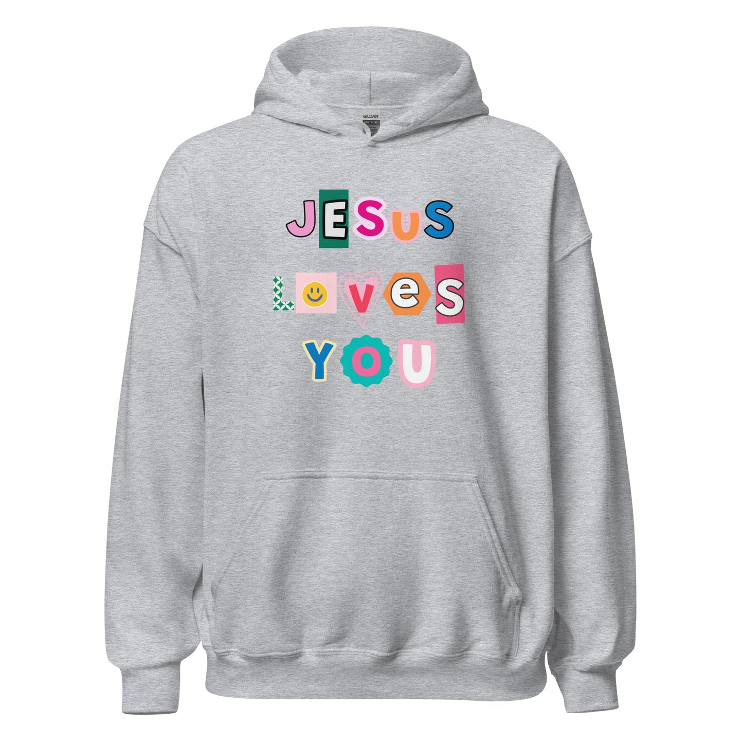 UNISEX HŪDIJS JESUS LOVES YOU