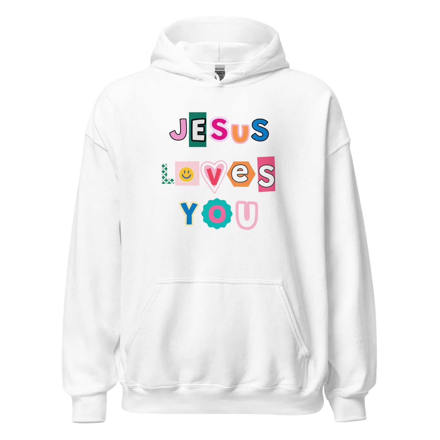 UNISEX HŪDIJS JESUS LOVES YOU