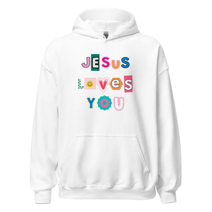 UNISEX HŪDIJS JESUS LOVES YOU