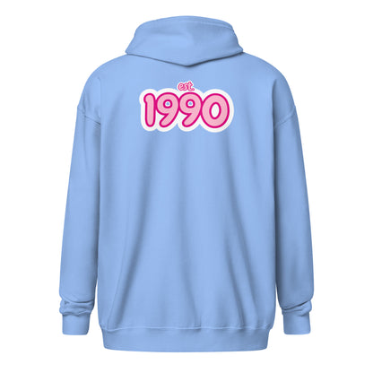 UNISEX HŪDIJS AR RĀVĒJSLĒDZĒJU 1990